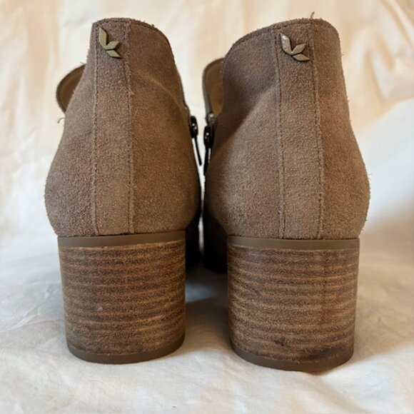 Koolaburra by Ugg Sofiya Suede Studded Ankle Bootie in Amphora Beige Size 11 - Picture 6 of 12